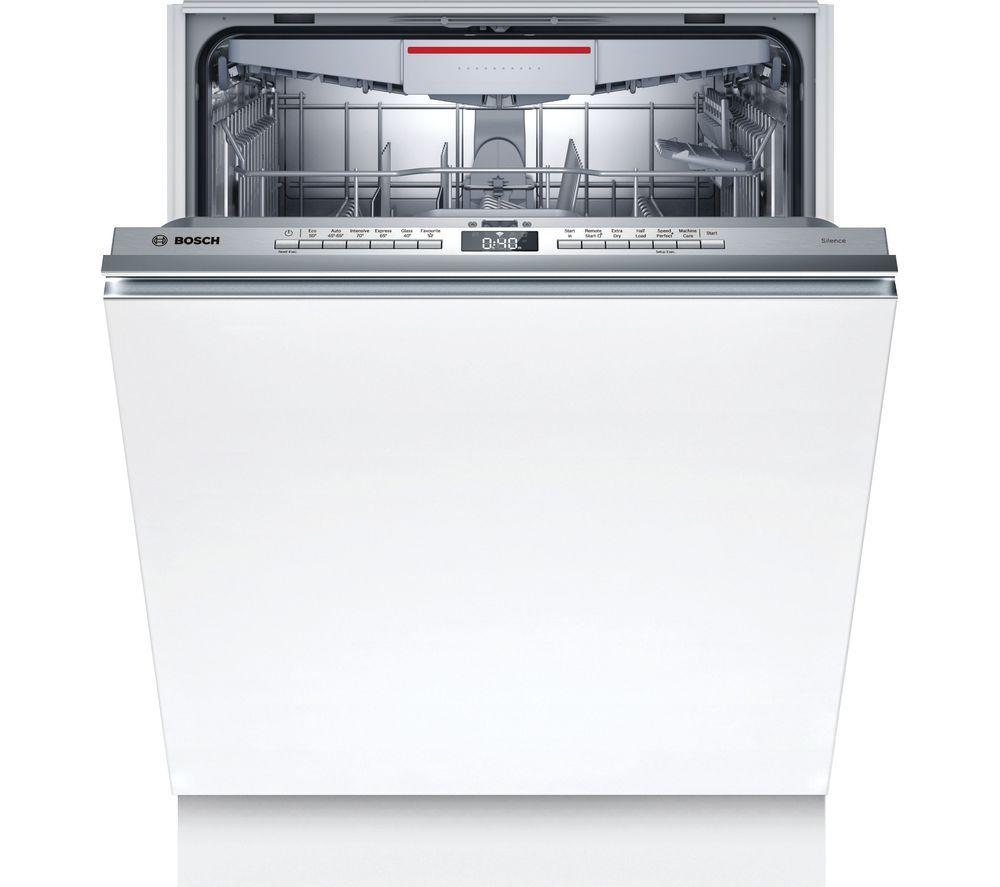 BOSCH Series 4 SMV4HVX00G Full-size Fully Integrated WiFi-enabled Dishwasher, Silver/Grey