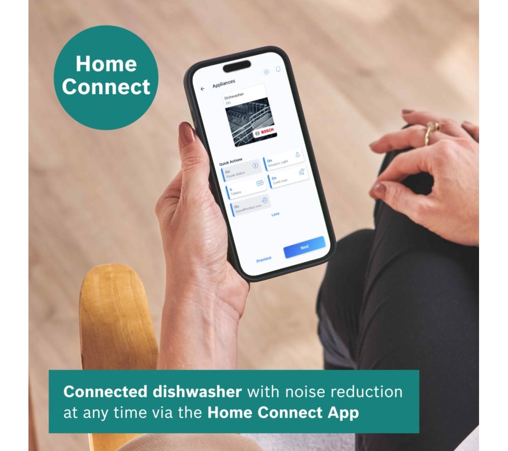 BOSCH Series 4 SMV4HVX00G Full-size Fully Integrated WiFi-enabled Dishwasher image number 6 of 16