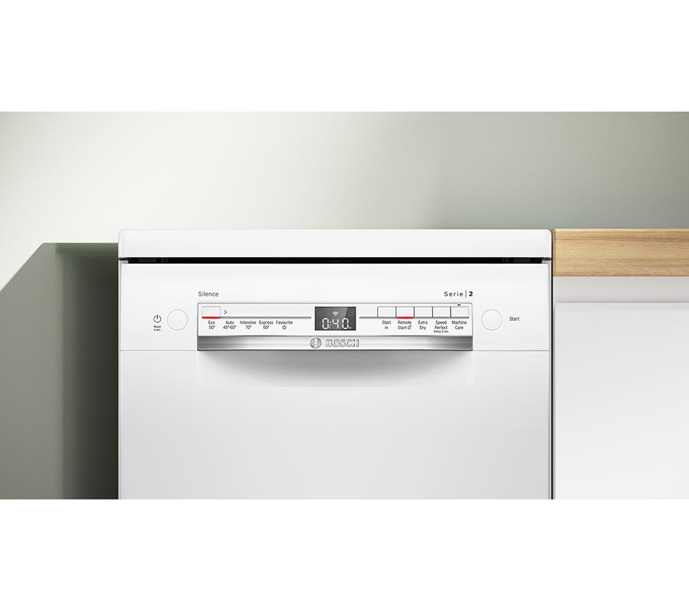 BOSCH Series 2 SPS2IKW01G Slimline WiFi-enabled Dishwasher - White image number 2 of 13