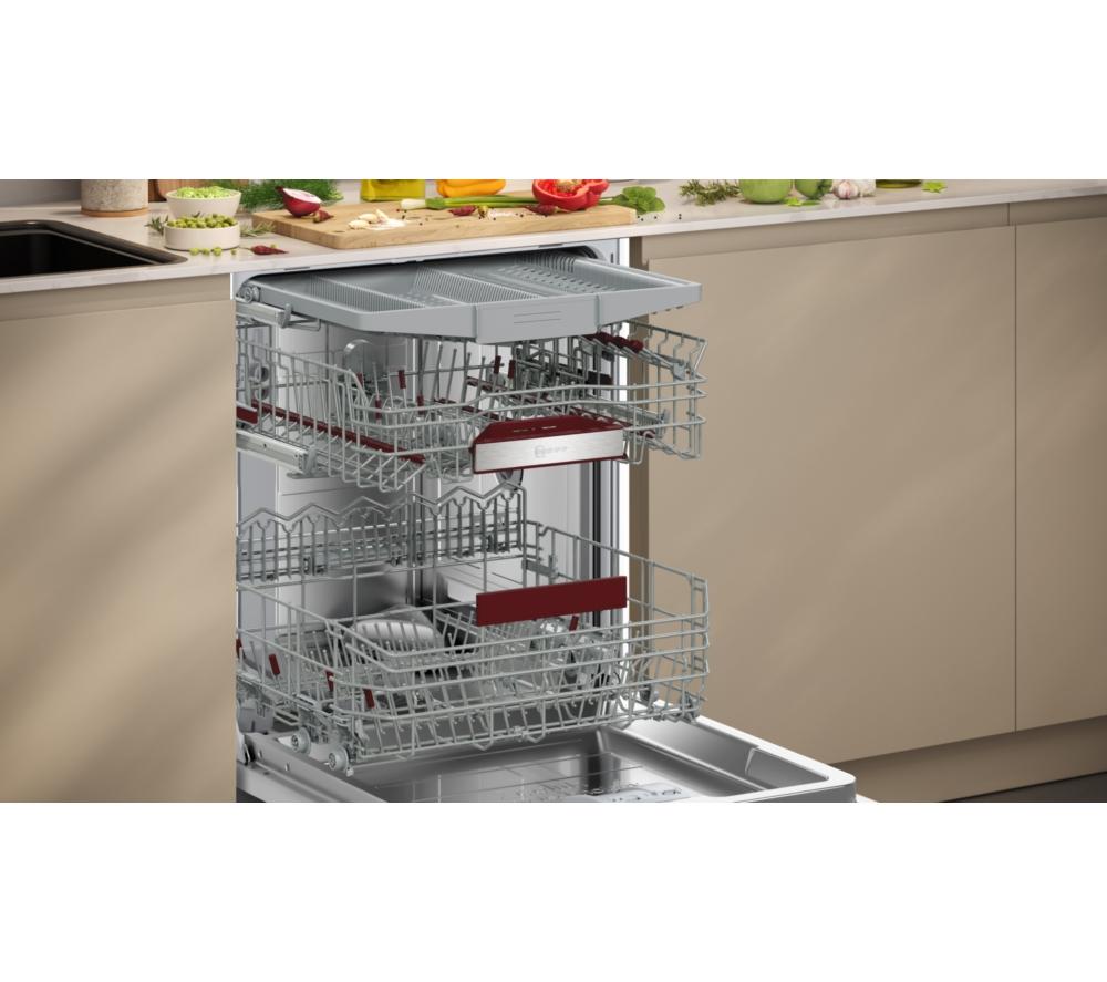 NEFF N70 S187ZCX03G Full-size Fully Integrated WiFi-enabled Dishwasher image number 7 of 12