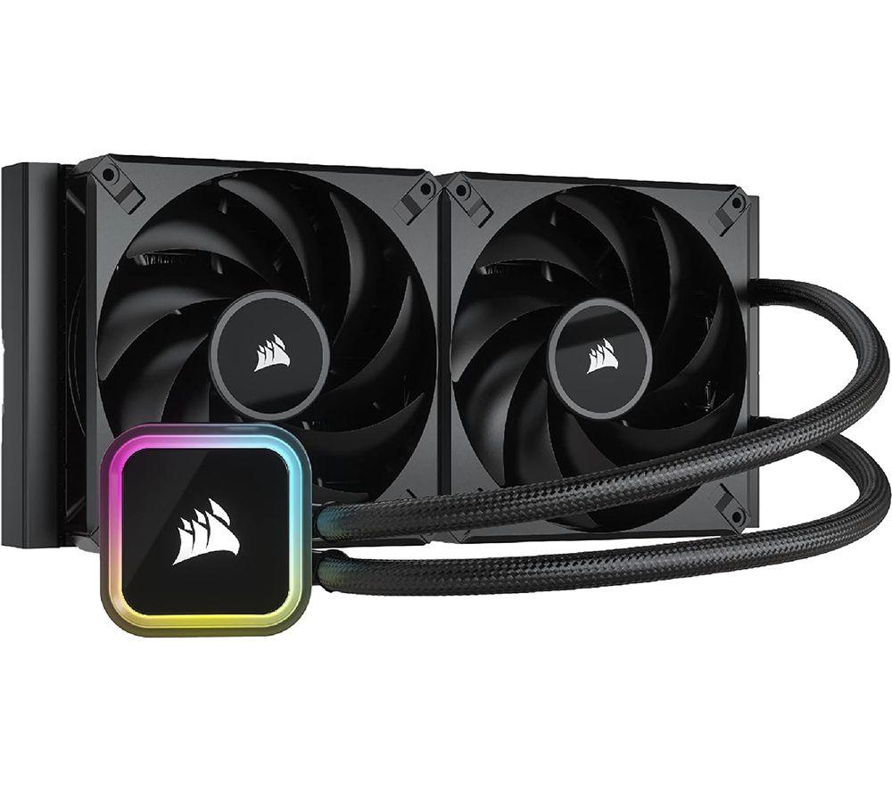 Corsair iCUE H115i RGB ELITE Liquid 280 mm CPU Cooler - RGB LED, Black