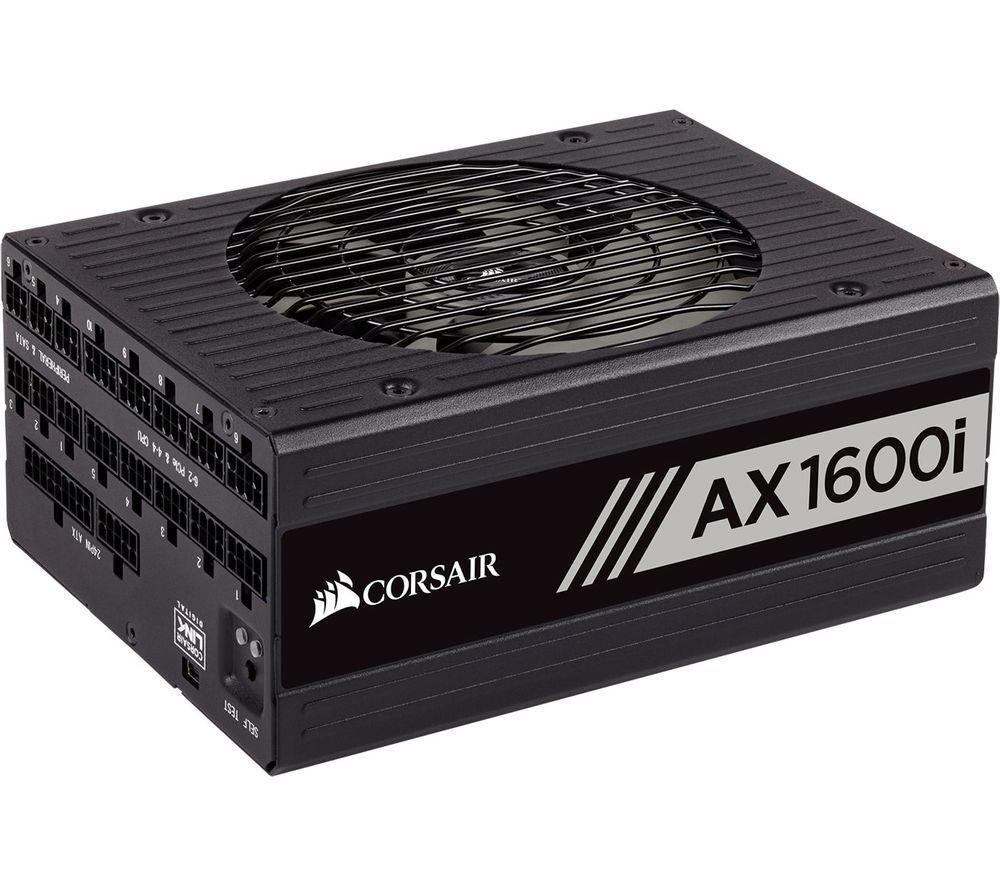 Corsair AX1600i Digital 80 PLUS TITANIUM Full Modular ATX Power Supply Unit - Black
