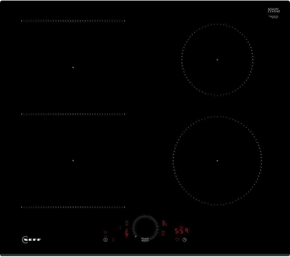 NEFF N70 T56FHS1L0 60 cm Electric Induction Smart Hob - Black, Black