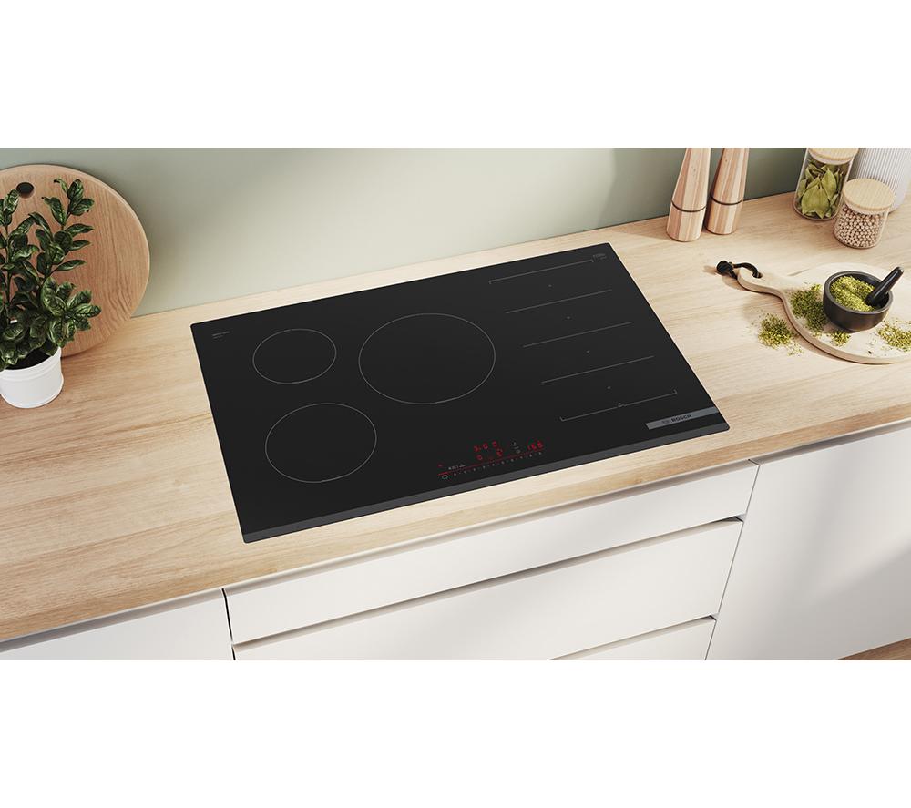 BOSCH Series 6 PXV831HC1E 80 cm Electric Induction Hob - Black image number 4 of 6