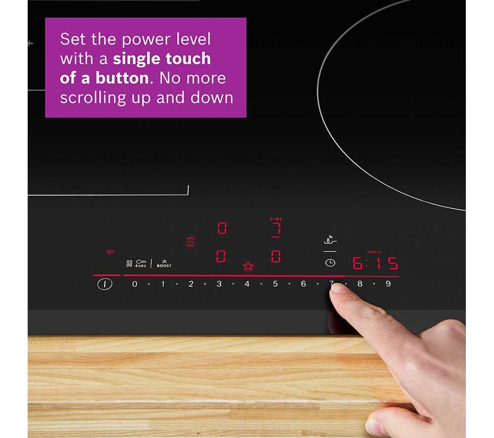 BOSCH Series 6 PXV831HC1E 80 cm Electric Induction Hob - Black image number 6 of 10