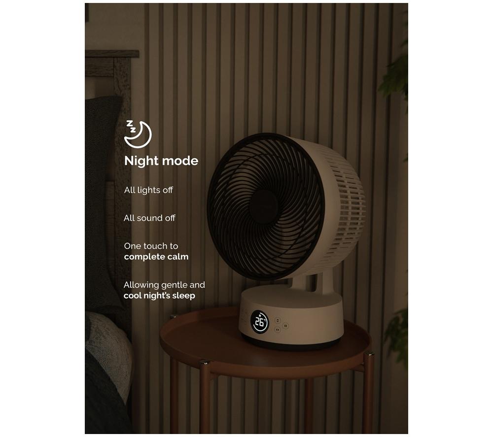 MEACO Sefte 10&rdquo; Table Air Circulator Fan - White image number 5 of 17