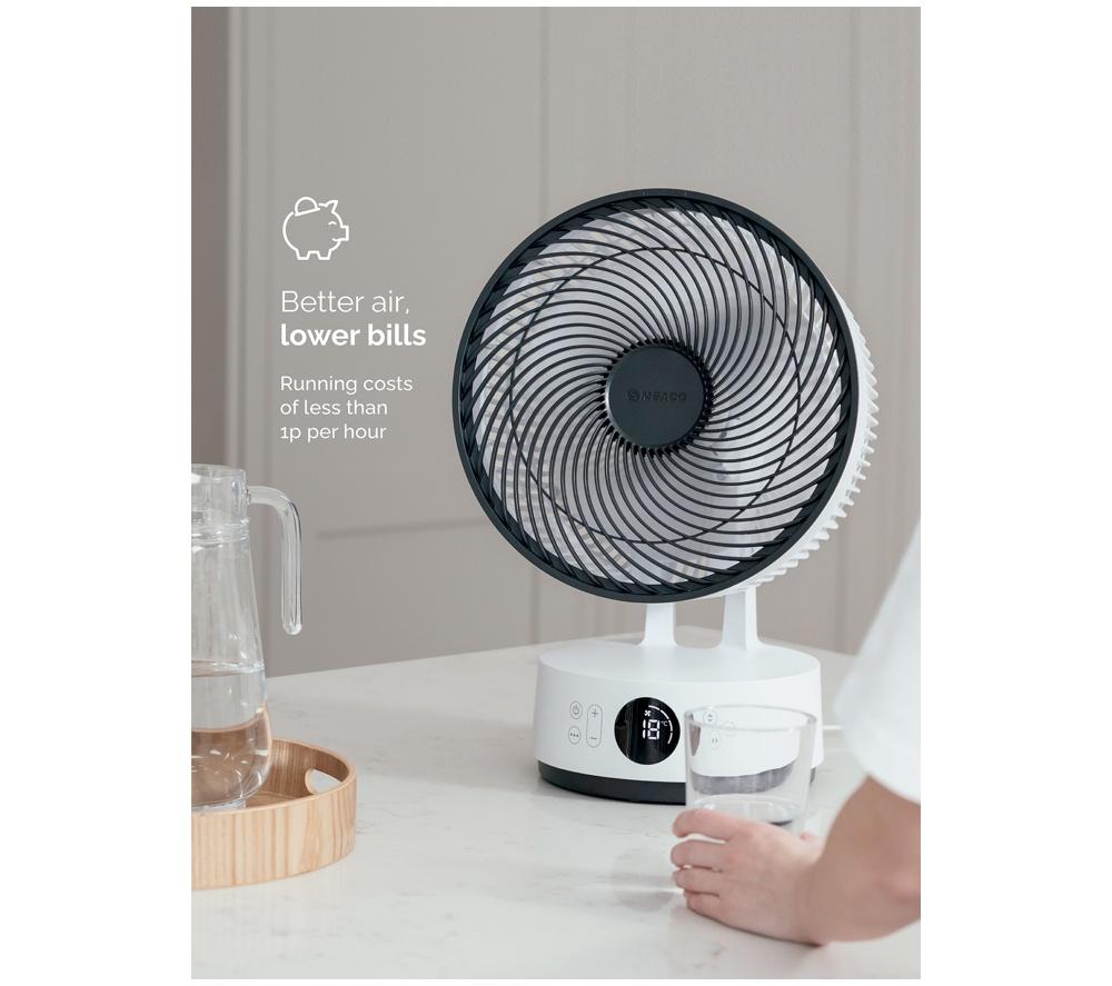 MEACO Sefte 10&rdquo; Table Air Circulator Fan - White image number 10 of 17