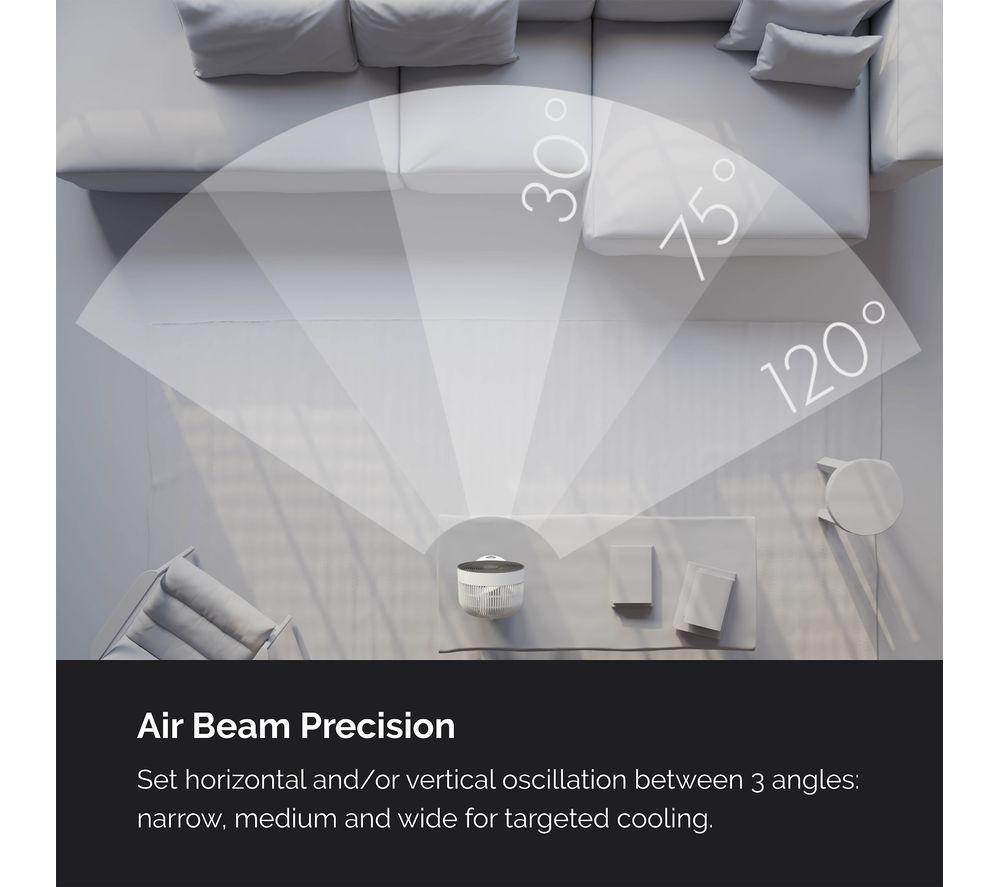 MEACO Sefte 10&rdquo; Table Air Circulator Fan - White image number 12 of 17
