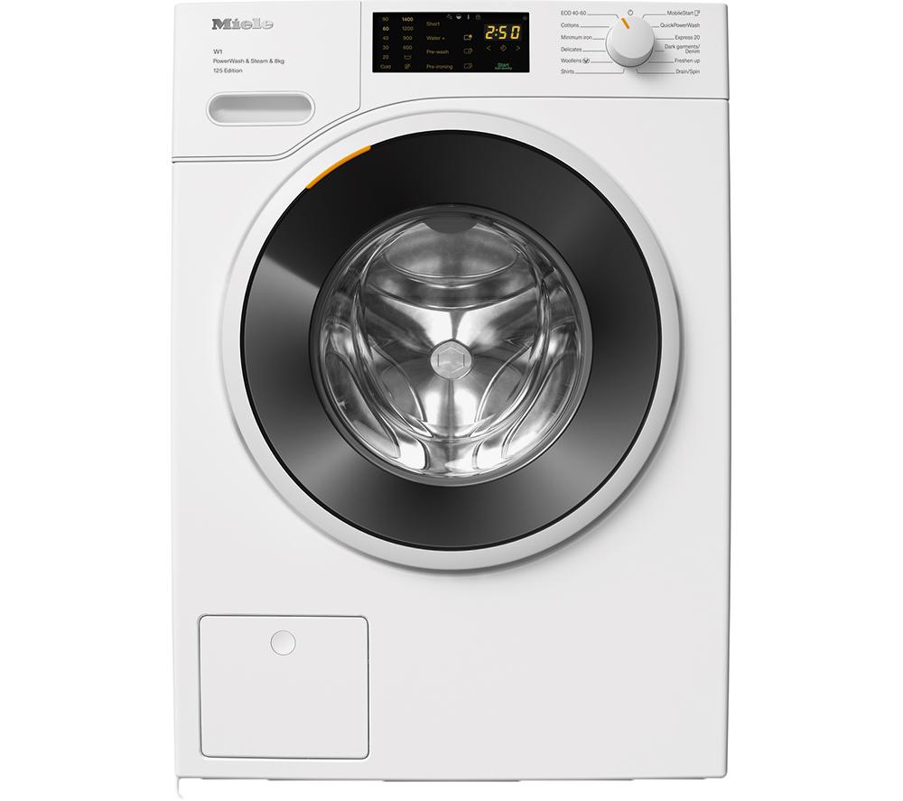 Miele W1 PowerWash WWB380 WiFi-enabled 8 kg 1400 Spin Washing Machine - White White