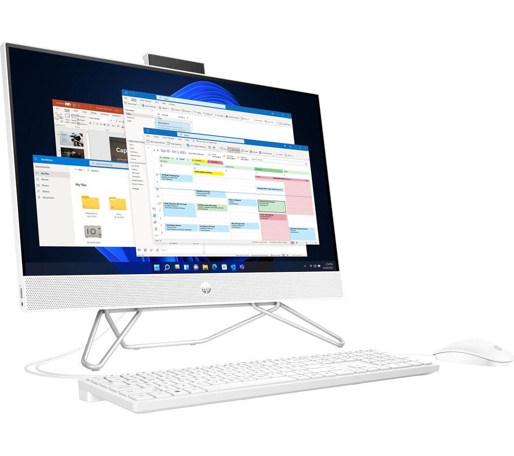 HP 24-cb1003na 23.8" All-in-One PC - Intel®Core i5, 256 GB SSD, White, White