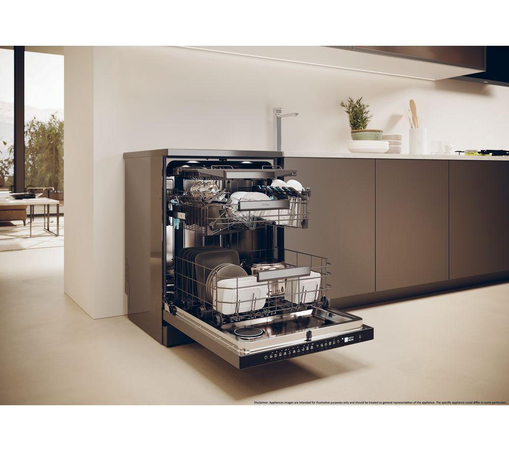 HAIER I Pro Shine 5 XF6B0M3PDA Full-size WiFi-enabled Dishwasher - Graphite image number 13 of 21