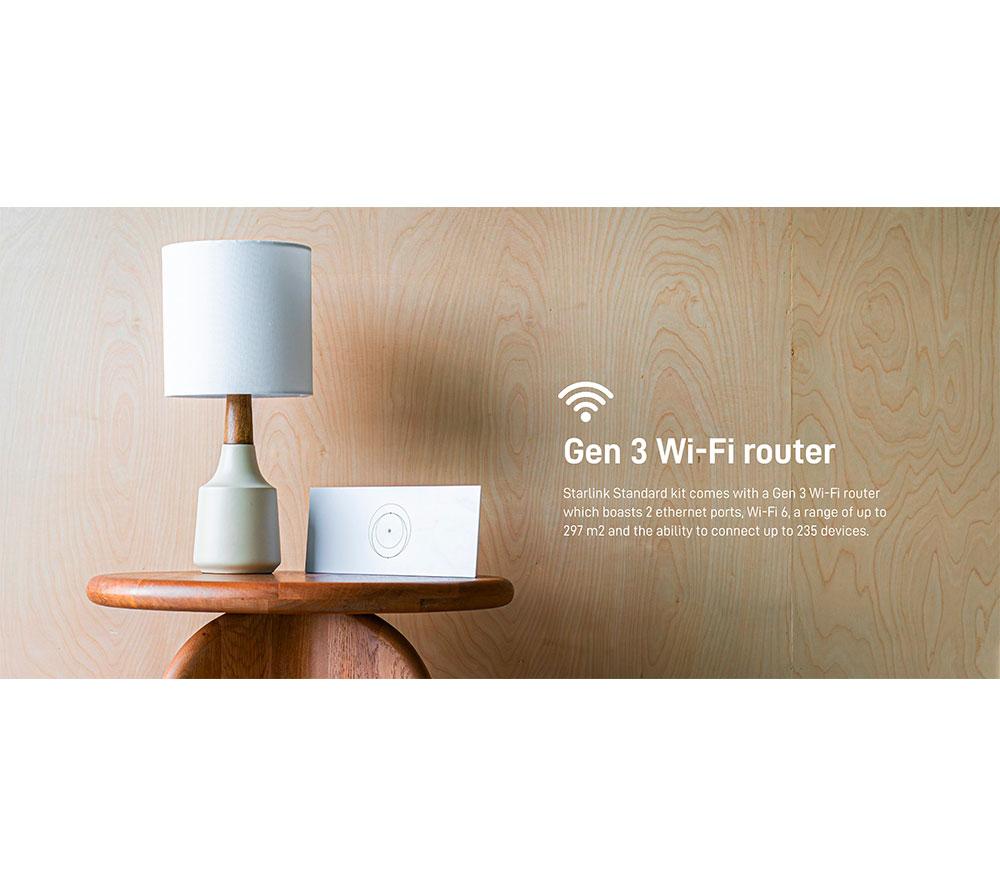 STARLINK Standard Satellite Antenna & WiFi Router Kit (New Gen) - Tri-band image number 11 of 12