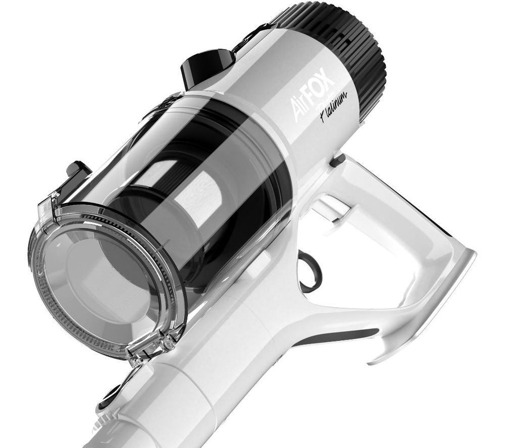 GTECH AirFOX Platinum Cordless Bagless Vacuum Cleaner - Silver & White image number 9 of 10