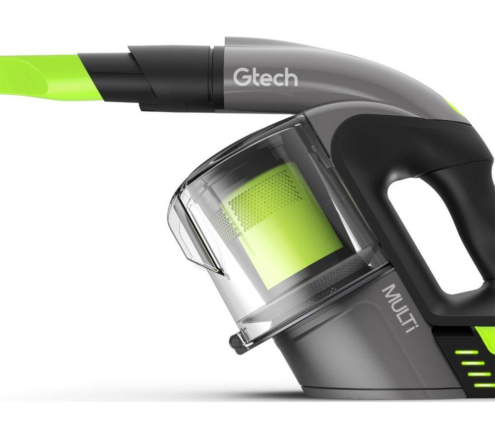 GTECH AirRAM 2 Cordless Vacuum Cleaner & Multi Handheld Vacuum Cleaner Bundle - Grey & Green image number 10 of 11