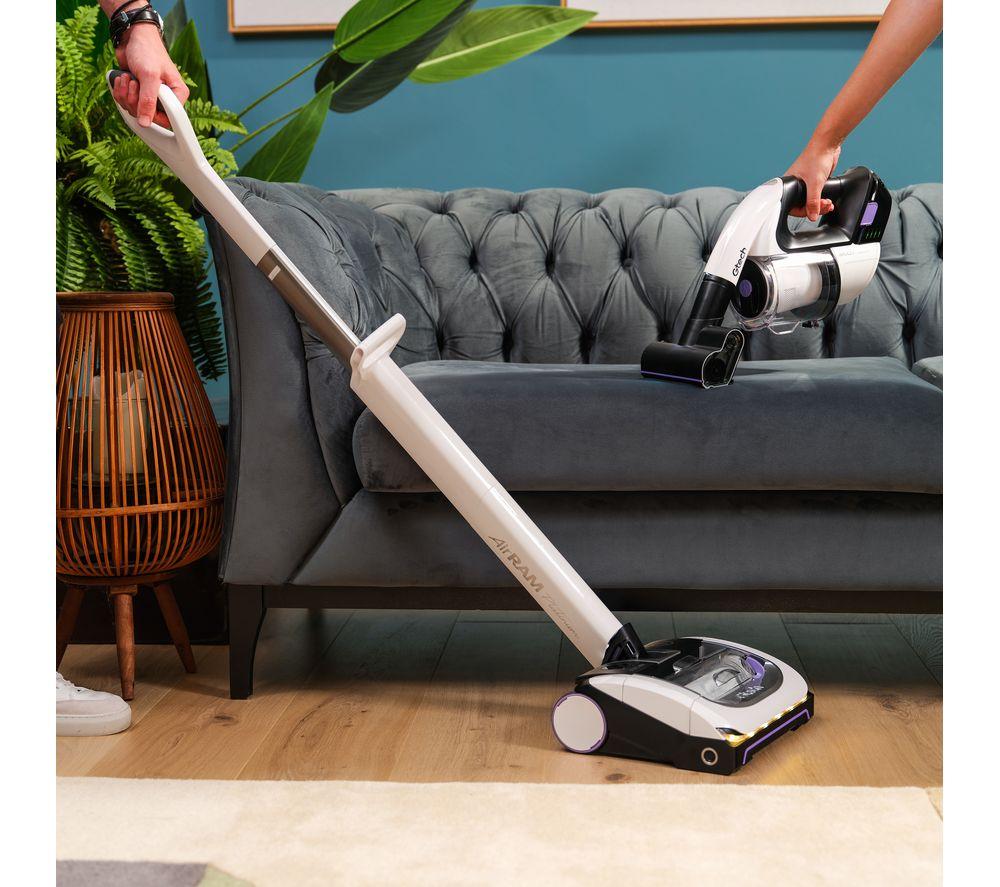 GTECH AirRAM Platinum Cordless Vacuum Cleaner & Multi Platinum Handheld Vacuum Cleaner Bundle - White & Black image number 2 of 8