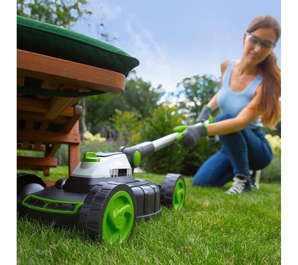 GTECH Small SLM50 Cordless Lawn Mower - Black & Green image number 10 of 10