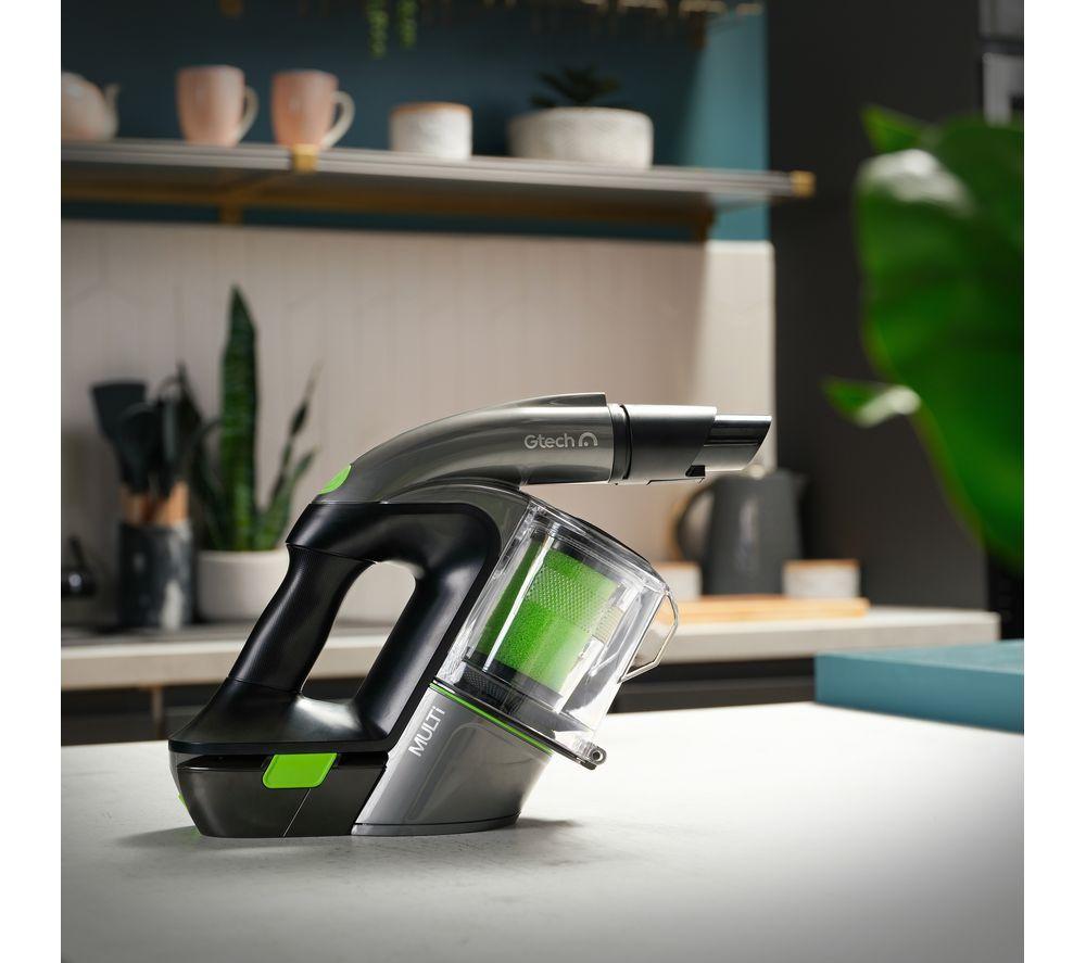GTECH Multi Handheld Vacuum Cleaner - Grey & Green image number 2 of 7
