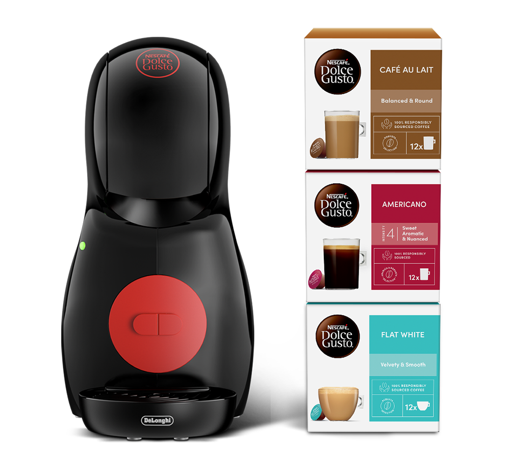 DOLCE GUSTO by De?Longhi Piccolo XS Bundle Coffee Machine - Black, Black