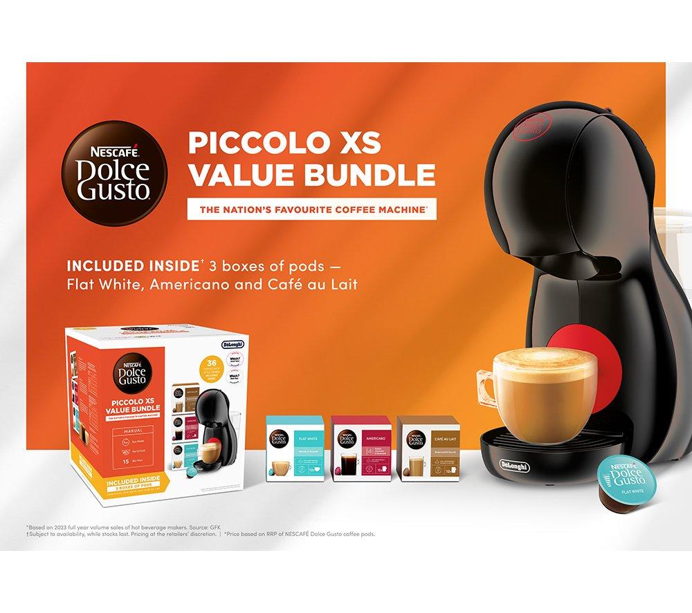 DOLCE GUSTO by De&rsquo;Longhi Piccolo XS Bundle Coffee Machine - Black image number 8 of 10