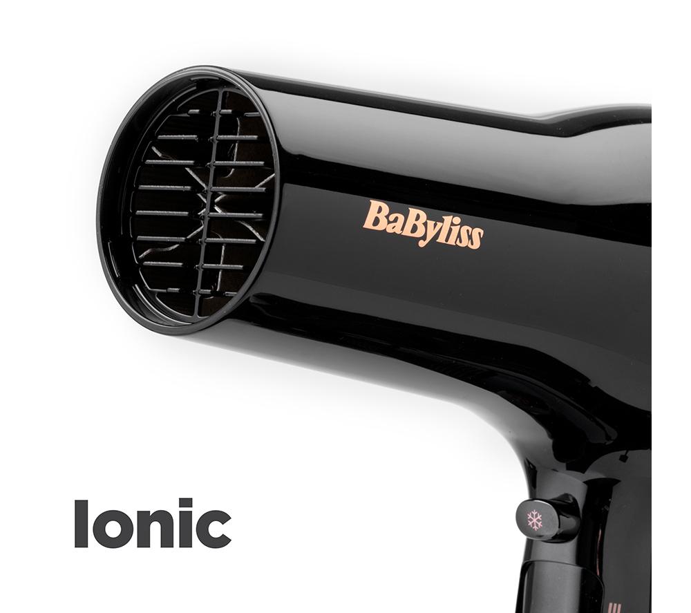 BABYLISS Rose Lustre 5736DU Hair Dryer - Black & Rose Gold image number 4 of 7