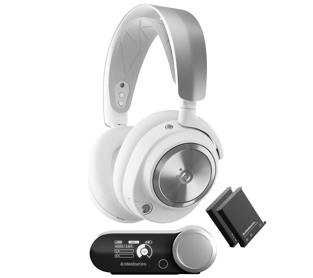 STEELSERIES Arctis Nova Pro Wireless 7.1 Gaming Headset for PlayStation & PC - White, White