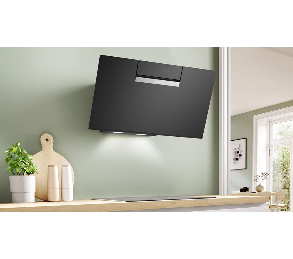 BOSCH Series 4 DWK87FN60B Chimney Smart Cooker Hood - Black image number 4 of 7