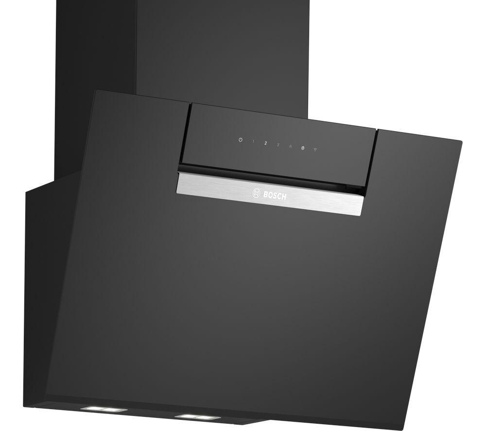 BOSCH Series 4 DWK67FN60B Chimney Smart Cooker Hood - Black, Black