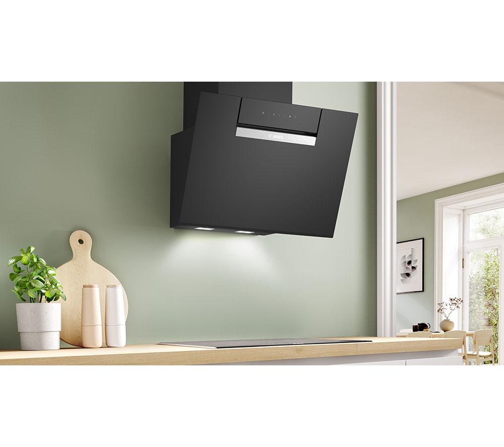 BOSCH Series 4 DWK67FN60B Chimney Smart Cooker Hood - Black image number 3 of 7