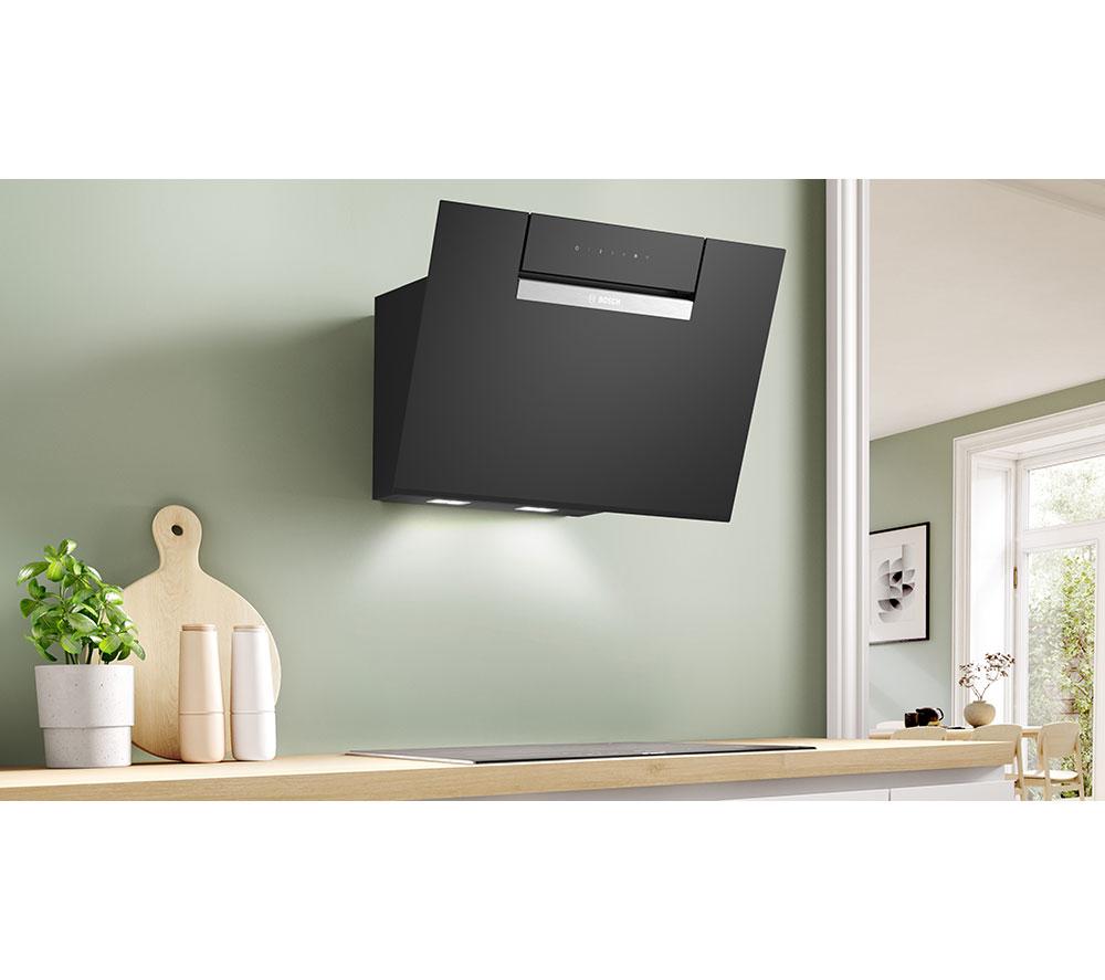 BOSCH Series 4 DWK67FN60B Chimney Smart Cooker Hood - Black image number 4 of 7