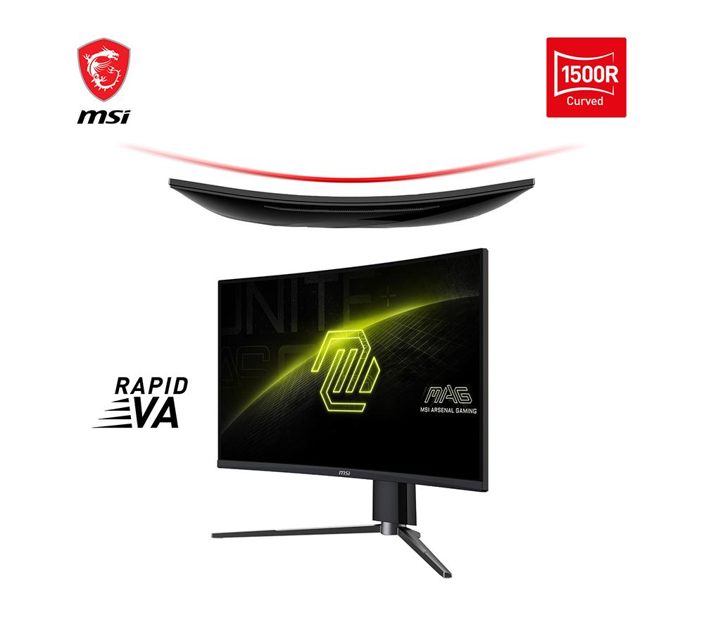 MSI MAG 27CQ6PF Quad HD 27" Curved VA LCD Gaming Monitor - Black image number 6 of 20