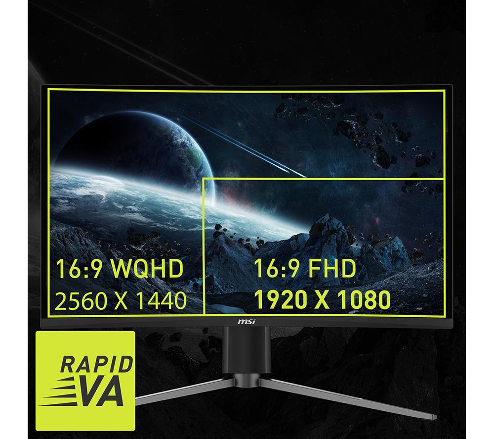 MSI MAG 27CQ6PF Quad HD 27" Curved VA LCD Gaming Monitor - Black image number 13 of 20