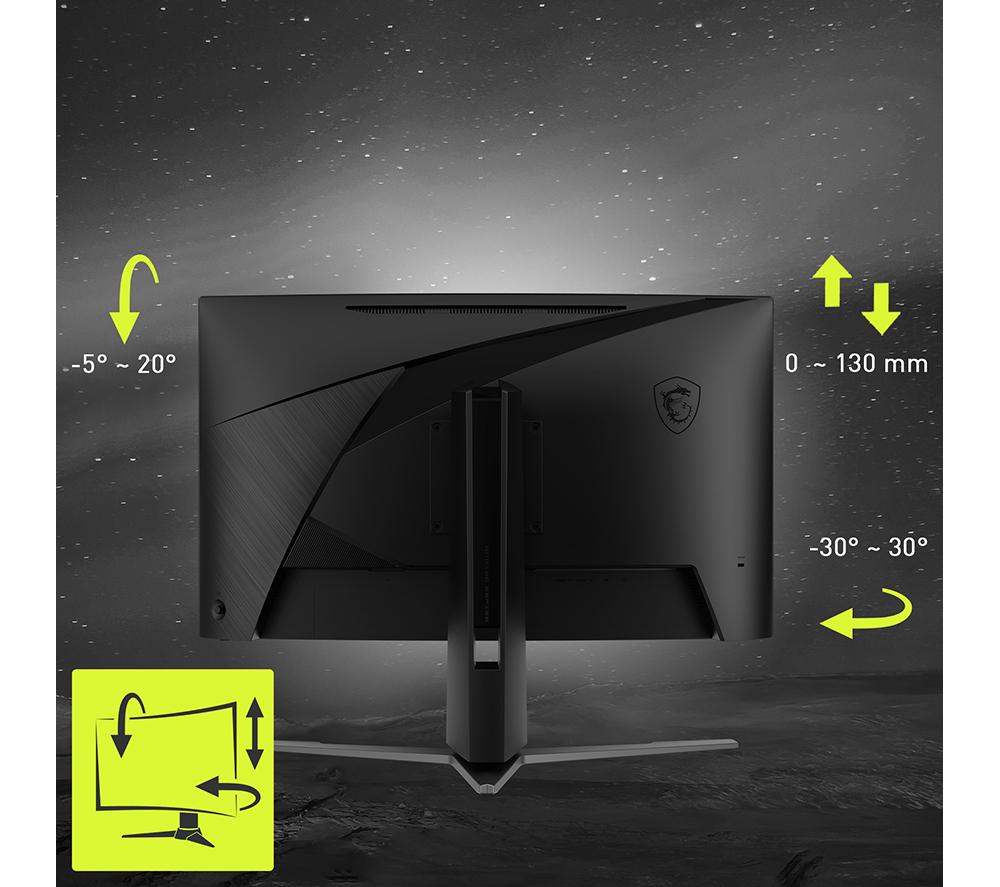 MSI MAG 27CQ6PF Quad HD 27" Curved VA LCD Gaming Monitor - Black image number 19 of 20