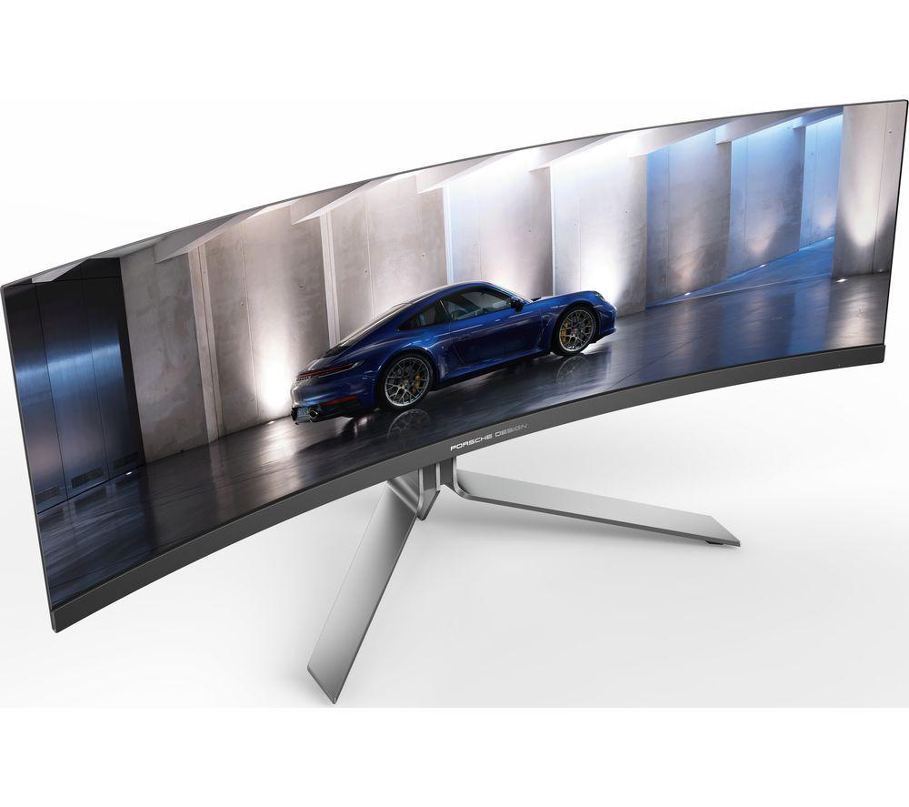 AOC PD49 5K Ultra HD 49" Curved Quantum Dot QD-OLED Gaming Monitor - Black image number 4 of 8