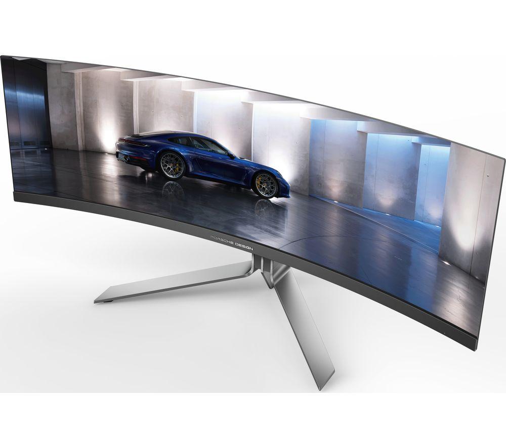 AOC PD49 5K Ultra HD 49" Curved Quantum Dot QD-OLED Gaming Monitor - Black image number 5 of 8