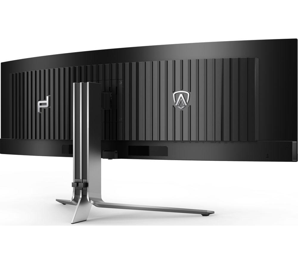 AOC PD49 5K Ultra HD 49" Curved Quantum Dot QD-OLED Gaming Monitor - Black image number 7 of 8