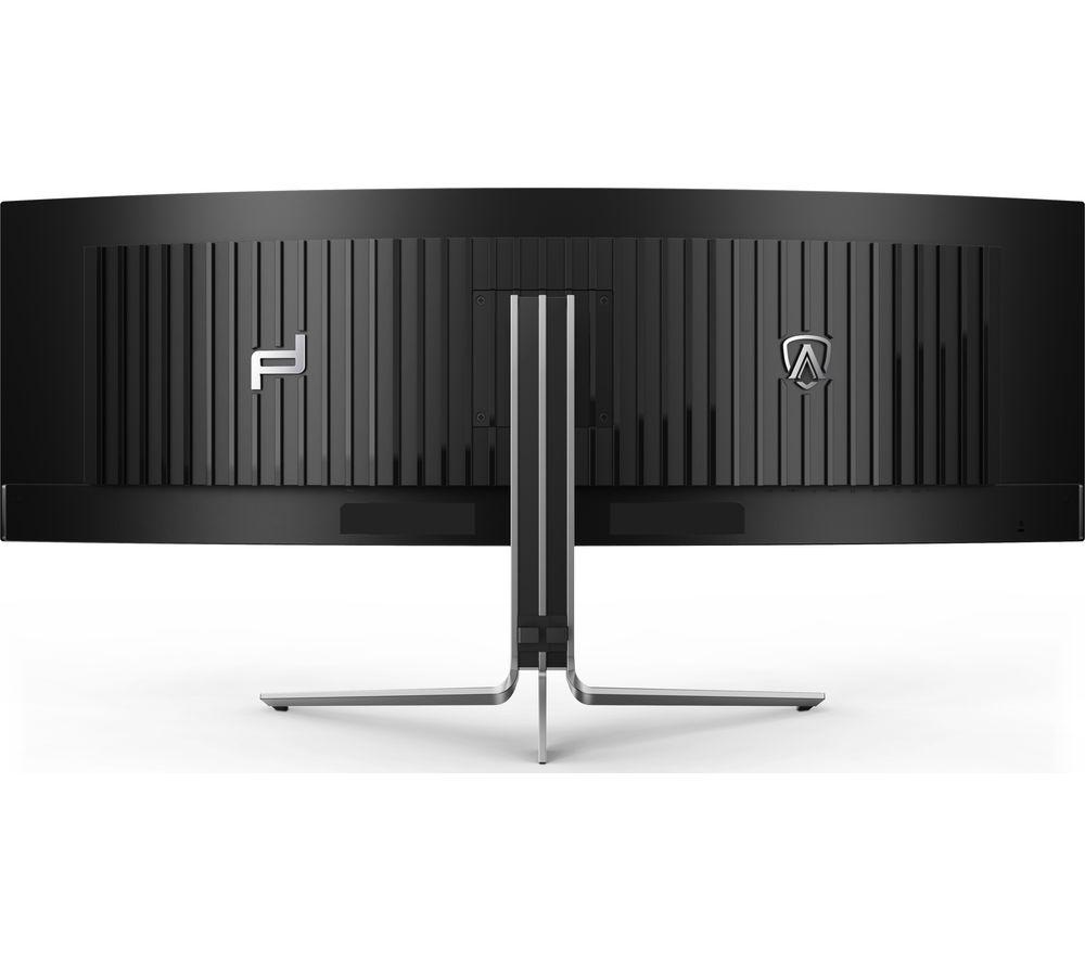 AOC PD49 5K Ultra HD 49" Curved Quantum Dot QD-OLED Gaming Monitor - Black image number 8 of 8