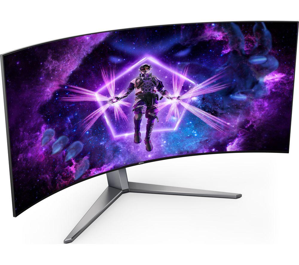 AOC AGON PRO AG456UCZD Quad HD 44.5" Curved OLED Gaming Monitor - Black image number 5 of 9