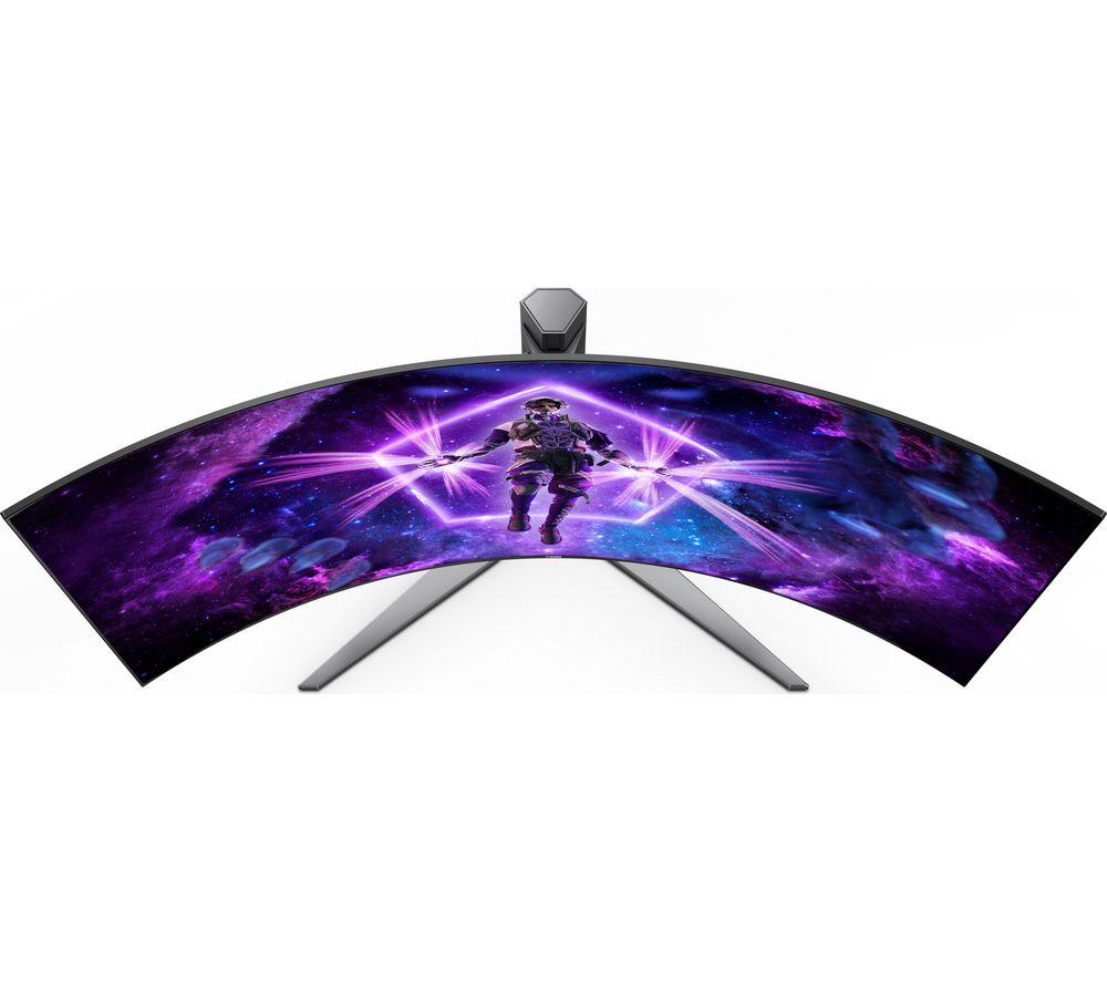 AOC AGON PRO AG456UCZD Quad HD 44.5" Curved OLED Gaming Monitor - Black image number 7 of 9