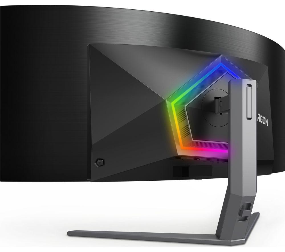 AOC AGON PRO AG456UCZD Quad HD 44.5" Curved OLED Gaming Monitor - Black image number 8 of 9