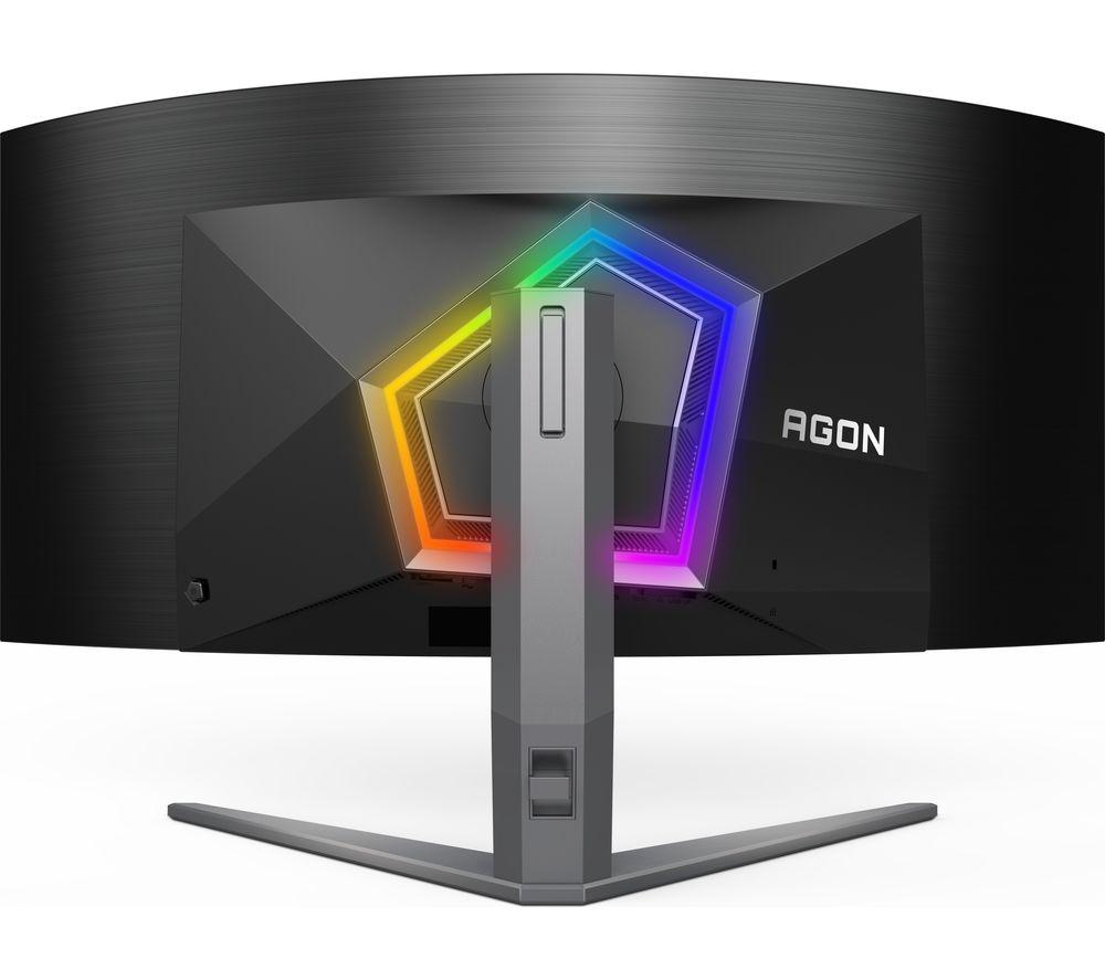 AOC AGON PRO AG456UCZD Quad HD 44.5" Curved OLED Gaming Monitor - Black image number 9 of 9