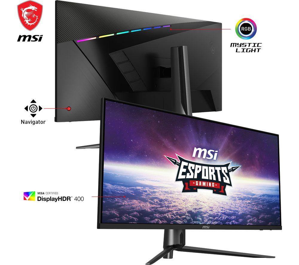 MSI MAG401QR Wide Quad HD 40" IPS LCD Gaming Monitor - Black image number 3 of 8
