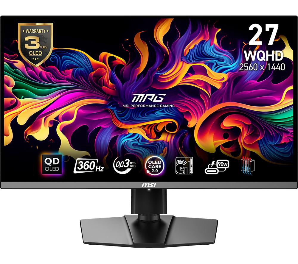 MSI MPG 271QRX QD-OLED Quad HD 26.5 OLED Gaming Monitor - Black, Black
