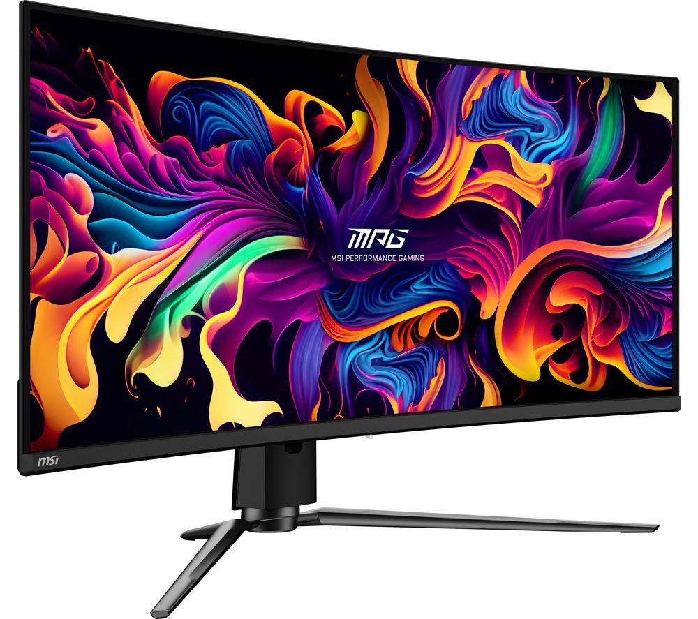 MSI MPG 341CQPX Quad HD 34" Curved Quantum Dot Gaming Monitor - Black image number 2 of 5