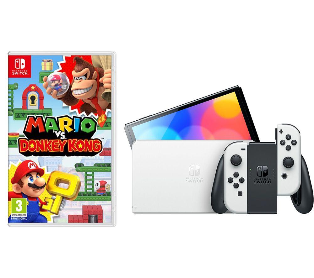 Buy NINTENDO Switch OLED White Mario vs Donkey Kong Bundle Currys