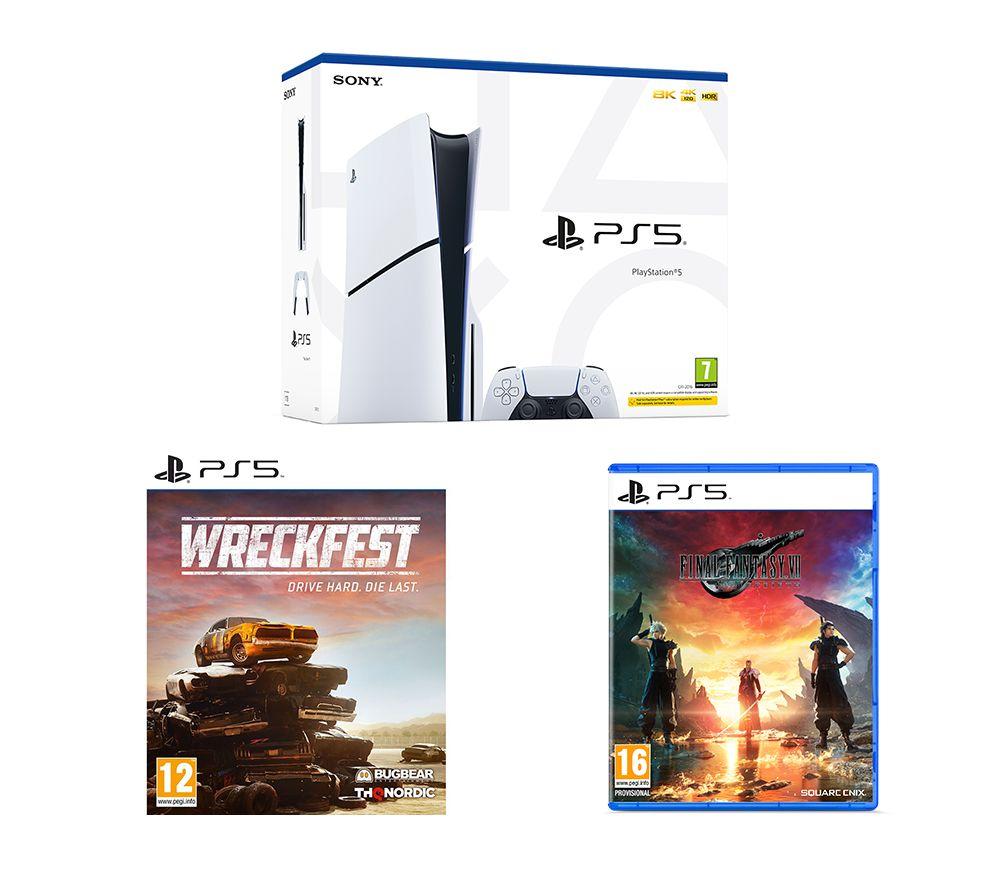 SONY PlayStation 5 Model Group (Slim), Final Fantasy VII Rebirth & Wreckfest Bundle