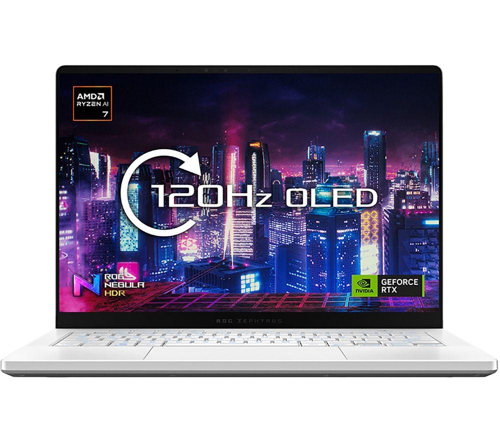 ASUS ROG Zephyrus G14 14 Gaming Laptop - AMD Ryzen 7, RTX 4050, 1 TB SSD, White