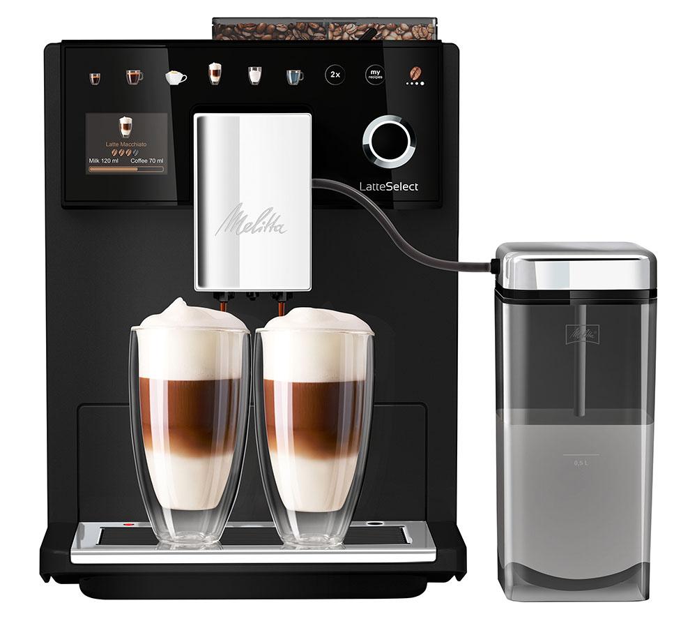 Melitta Latteselect Bean To Cup Coffee Machine - Black, Black