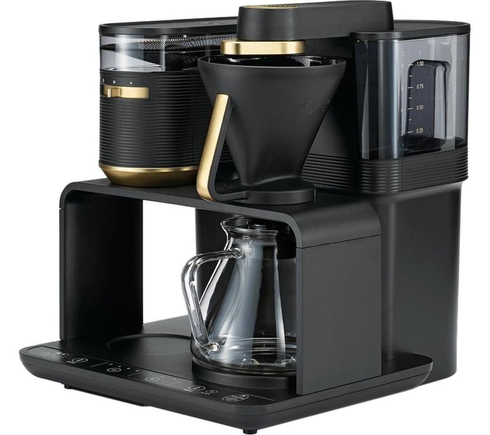 Melitta Epos Filter Coffee Machine - Black & Gold, Gold,Black