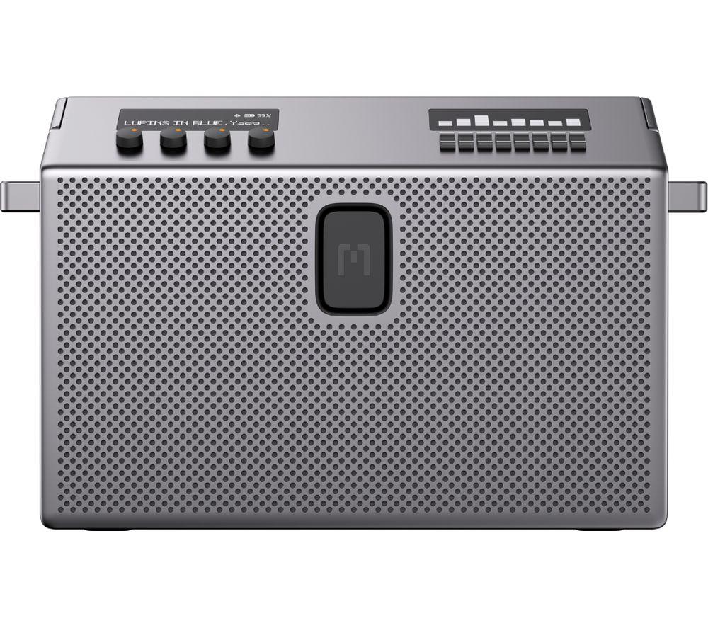 MONDO By Defunc M2001 Large Portable Bluetooth Speaker with Google Assistant & Siri - Metal Grey, Si
