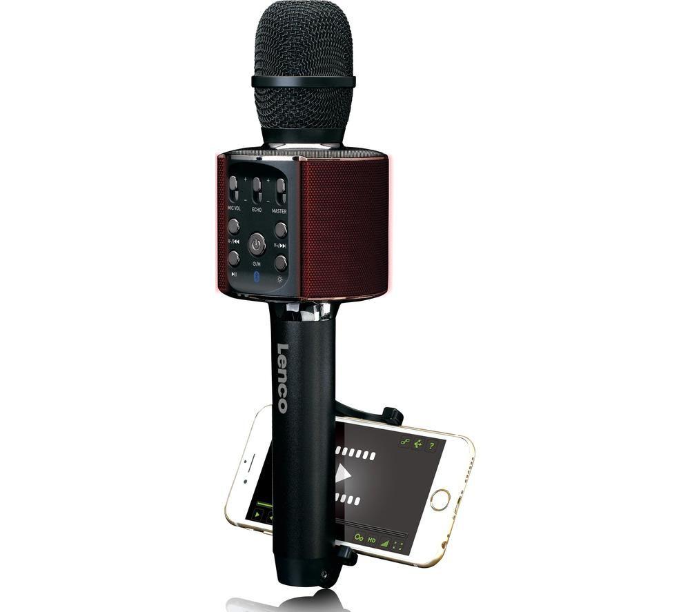 LENCO BMC-090 Bluetooth Karaoke Microphone - Black image number 4 of 15